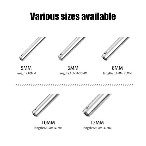Quick Release Pin 0.39 Inch Diameter,304 Stainless Steel Ball Locking Pin with Push Button Round Handle Lanyard Usable Length 1.61" (10mm x 41mm)...