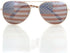 Aviator USA America American Flag Sunglasses - Great Accesory for 4th of July (Gold, Multi)...