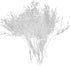 Fityle 50pcs Crystal Bud Branches Artificial Flower Twigs for Wedding Party Home Decor Floral Crafts - White, 15cm...