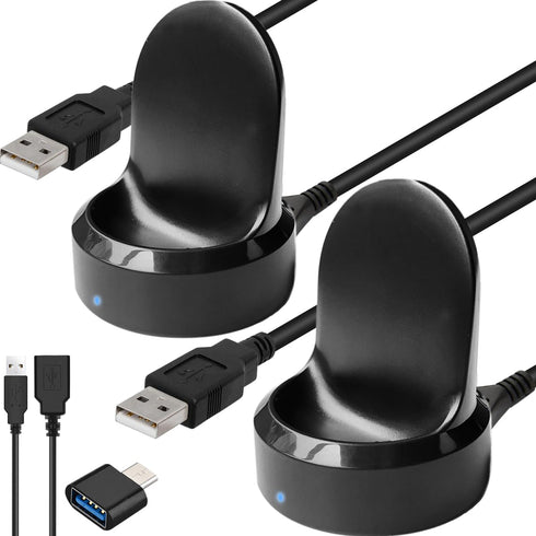 Charger for Samsung Gear S2 S3, Charger Cradle Dock Stand Holder USB Charging Cable for Gear S2 S3 Classic Smart Watch, Replacement Watch Charger,...