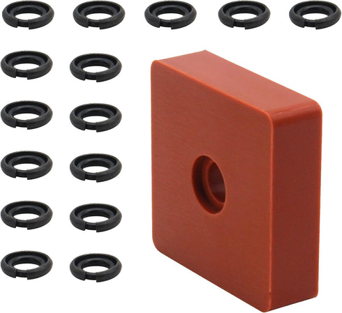 15 Sets 3/8" Impact Wrench Retaining Rings with O-Ring, Compatible with Electric/Pneumatic Cordless Wrench, Including Retainer Ring Anvil Install ...