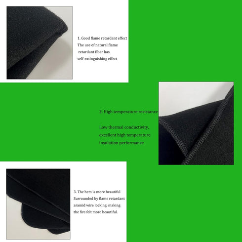 60 * 80cm Flame Retardant Mat Anti Fire Pad Welding Fireproof Blanket Outdoor Camping Barbecue Emergency Supplies BBQ Stove Grill Heat Insulation ...