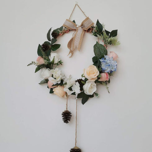 2 Pack 14 Inch Large Metal Floral Hoop Wreath Macrame Gold Hoop Rings for Making Wedding Wreath Decor and DIY Dream Catcher Wall Hanging Crafts...
