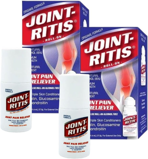 2-Pack | Fast Relief Joint-Ritis | All-Natural | Maximum Relief for Back, Neck, and Joints | As Seen On TV | Easy to Apply, 2 fl oz Roll-On...