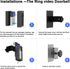 Anti-Theft Doorbell Door Mount,No-Drill Mounting Bracket for Video Doorbell Cover Holder Not Block Doorbell Sensor...