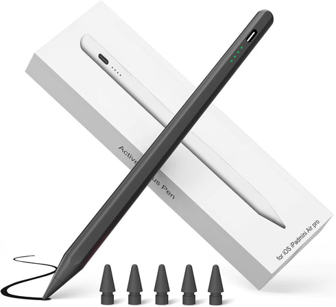 Black Stylus Pen for iPad,35 Mins Fast Charging for Apple iPad Pencil,Palm Rejection, Tilt Sensitivity, Work for 2018-2023 Apple iPad Pro 11/12.9 ...