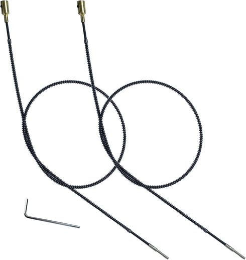 Inner Flex Shaft Cable, 2pcs Internal Flexible Shaft Core Attachment with Spring for Hanging Grinder Power Carver Rotary Tool Replacement Accessor...