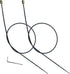 Inner Flex Shaft Cable, 2pcs Internal Flexible Shaft Core Attachment with Spring for Hanging Grinder Power Carver Rotary Tool Replacement Accessor...
