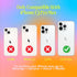 FELONY CASE - iPhone 13 Pro Max Neon Blue Clear Protective Case, TPU and Polycarbonate Shock-Absorbing Bright Cover - Crack Proof with a Gloss Fin...
