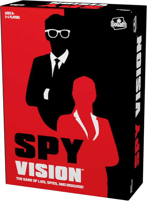 Goliath Spy Vision - Arrest The Spies Using Spy Revealing Glasses, Strategy Board Game - Ages 8 and Up, 2-4 Players , Black...