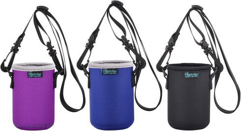 Beautyflier Neoprene Can Sleeve with Adjustable Shoulder Strap Insulator Carrier Holder for 12 Ounce Energy Drink Beverage Beer Can (standard 12 o...