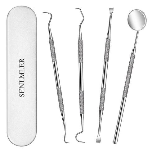 Professional Dental Pick Tools Kit, Teeth Cleaning Calculus Remover Tool for Dentist, Personal Using, Pets Oral Care Set with Dental Mirror Dental...