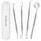 Professional Dental Pick Tools Kit, Teeth Cleaning Calculus Remover Tool for Dentist, Personal Using, Pets Oral Care Set with Dental Mirror Dental...