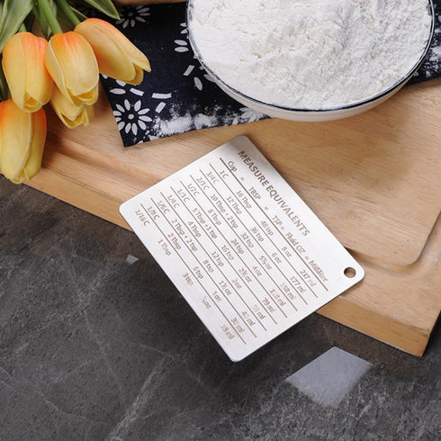Measurement Conversion Chart with Strong Magnet Backing, KSENDALO Stainless Measurement Conversions For Cups, Tablespoons, Teaspoons, Fluid Oz and...
