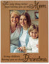 KATE POSH - The only Thing Better Than Having You as My Mom is My Children Having You as Their Grandma Engraved Natural Wood Picture Frame, Best G...