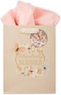 Christian Art Gifts Gift Bag/Tissue Paper Set Abundantly Blessed Deuteronomy 7:13 Bible Verse, Pink Butterfly, Medium...