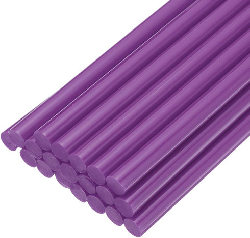 uxcell 20pcs Hot Glue Sticks for Glue Gun 11mm/0.43-inch x 8-inch Mini Hot Melt Adhesive Glue Stick Purple...