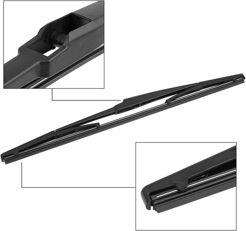 X AUTOHAUX Rear Windshield Wiper Blade Arm Set for Toyota Prius Hatchback 03-09...