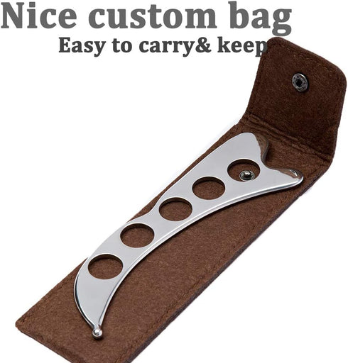 FeelFree Sport Stainless Steel Guasha Scraping Massage Tool for Soft Tissue, Physical Therapy Stuff Used for Back, Legs, Arms, Neck, Shoulder...