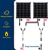 1000V DC Solar Y Branch Connectors PV Y Connector Solar y Branch Connector FMM+MFF for Parallel Connection Between Solar Panels(2Pairs)...