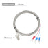 MECCANIXITY PT100 Thermocouple Temperature Sensor M8 Screw Temperature Probes 5ft -50 to 200°C(-58 to 392°F)...