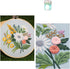 OXYPLAY 3 PCS Hand Embroidery Material Kit for Beginners, DIY Material Kit, Embroidery Starter Kit, Embroidery Cloth, Needle, Hoop, Thorn Flower H...
