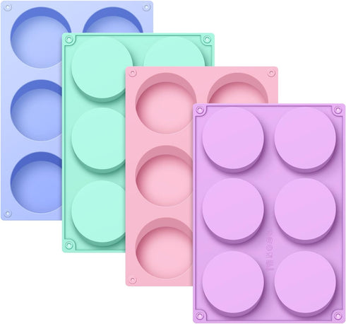 La chat 4 PCS Candy Molds, Silicone Oreo Cookie Chocolate molds for Candy, Cookies, Oreos, mini Soap, Cupcake, Pudding, Jello, Muffin, Non-Stick C...