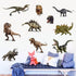 Kiddle 3D Watercolour Dinosaur Kids Wall Stickers, Peel and Stick Removable Wall Decals for Kids Nursery Bedroom Living Room...