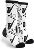 Musical Music Notes Treble Clef Saxophone Novelty Socks For Women & Men...