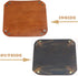 boshiho Valet Tray for Men, Leather Jewelry Catchall Key Phone Coin Box Change Caddy Bedside Storage Box (Crazy Horse Leather - Dark Brown)...