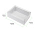 Clear Junction Box 263x182x60mm, ABS Plastic DIY Electrical Project Case with Clear Cover IP65 Waterproof Dustproof Enclosure Grey (10.4"x7.2"x2.4...