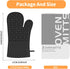 IXO Oven Mitts, Oven Gloves Heat Resistant 500°F with Non-Slip Silicone Surface Pot Holders, Kitchen Mitt with Soft Cotton Lining for Baking, Cook...