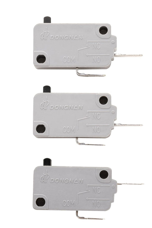 KW3A Microwave Oven Door Switch 16A 125V/250V Door Interloc (2 Normally Open and 1 Normally Close)...
