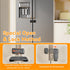 EUDEMON Updated French Fridge Lock French Door Refrigerator/Freezer Lock Apply to Max 2.28"(58mm) Two Door Gap Distance,Cabinet Cupboard Lock for ...