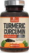 Turmeric Curcumin with BioPerine 95% Standardized Curcuminoids 1500mg - Black Pepper Extract for Max Absorption, Nature's Joint Support Supplement...
