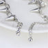 2-3Pcs Gothic Rivet Spike Paperclip Link Chain Choker Necklace Set Punk Rock Hip Hop Adjustable Streetwear Collar Necklace for Women Men Unisex Vi...
