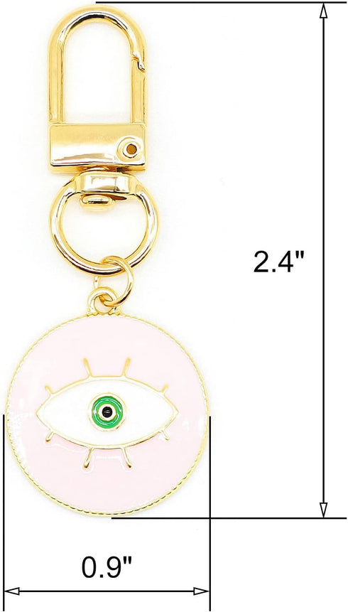 Evil Eye Keychain Protection Charm for Women Men Car Key Ring Bag Purse Accessories Good Luck Amulet Jewelry...