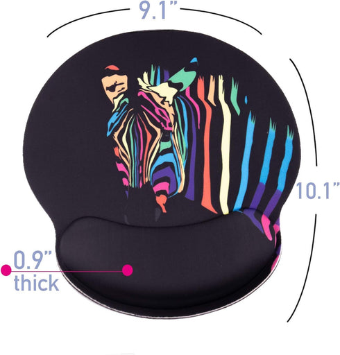 Mouse Pad with Wrist Support,Ergonomic Mouse Pad Durable & Comfortable Large Non-Slip Zebra Pattern Wrist Rest for Gaming,Computer,Laptop,Home Off...