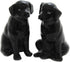 Fine Ceramic Black Labrador Dog Salt & Pepper Shakers Set, 3-3/4" H...