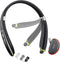Bluetooth Headset, 2024 Upgraded Neckband Bluetooth Headphones with Retractable Earbuds, Noise Cancelling Stereo Earphones with Mic, Foldable Wire...
