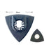 2pcs Black Triangular Hook & Loop Oscillating Multitool Sanding Pads Quick Release Oscillating Tool for Power Tool Fore Machine Tools...