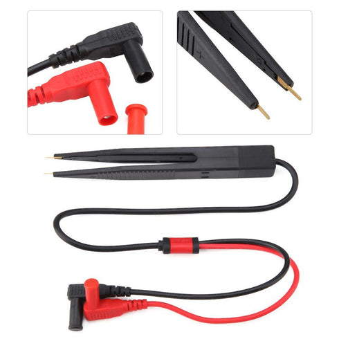 Portable SMD Chip Test Clip Meter Multimeter Clip SMD Test Clip Capacitor Clip Multimeter SMD Pen Meter...