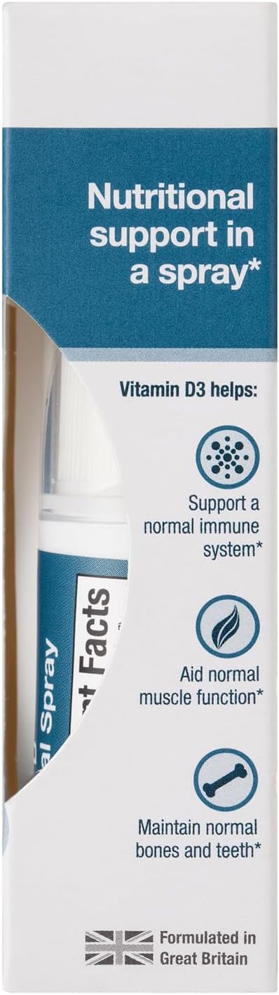 BetterYou D1000 Vegan Vitamin D Oral Spray - Convenient Alternative for Tablets - Plant-Origin - Promotes Strong Bones, Teeth and Immune System - ...