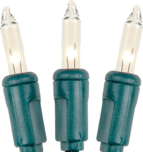 Novelty Lights 8.5 Feet 20 Bulb Clear Mini Light String on Green Wire, Non-Connectable Incandescent Fairy Lights for Bottles and Crafts, 4" Bulb S...