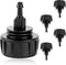 5 Pack 1/4 Inch Drip Irrigation Tubing to Faucet/Garden Hose Adapter Drip Irrigation Hose Connectors 3/4" Garden Hose to 1/4" Drip Tubing Drip Sys...