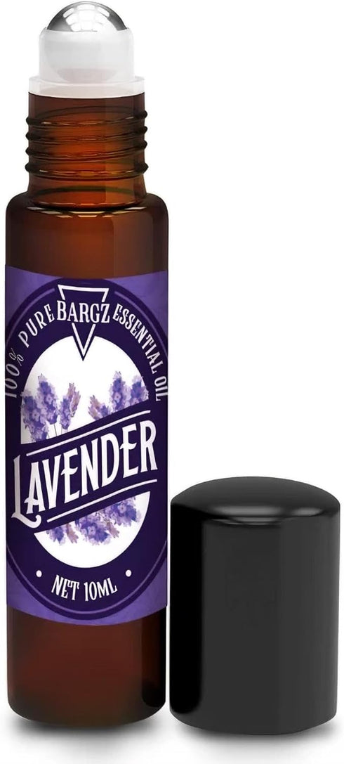 Bargz Lavender Oil 10ml(0.33oz) Roll on Bottle - Premium Lavender Oil Essential Oil for Skin and Diffuser Aromatherapy - Pure, Organic Scent for R...