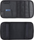 Car Sun Visor Organizer Pocket Storage Pouch Case Leather Holder Portable (Black 3 Mesh)...