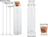 MaxMau 100 Sets of 20ml Glass Bottles with Cork Stopper,Small Clear Jars Tiny Glass Vials for Wedding Favors Seed Powder Sequin Storing Art Crafts...