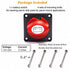 Waterproof Heavy Duty Battery Disconnect Isolator Switch (Panel Mount On-Off) 12/50V 200/1250Amps Master Cut/Shut Off Marine Battery Switch for Bo...