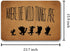 Funny Entry Rugs for Inside House Decor Indoor Rubber Doormat Where The Wild Things are Personalized Monogram Kitchen Rugs and Mats with Anti-Slip...